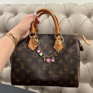 LV Louis Vuitton Monogram Speedy 25
